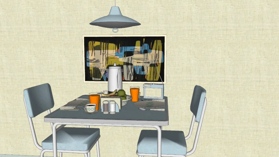 1950s Breakfast Table