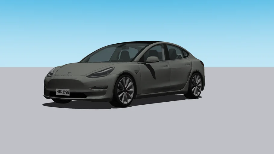 Tesla Model 3 - Modelo 3D