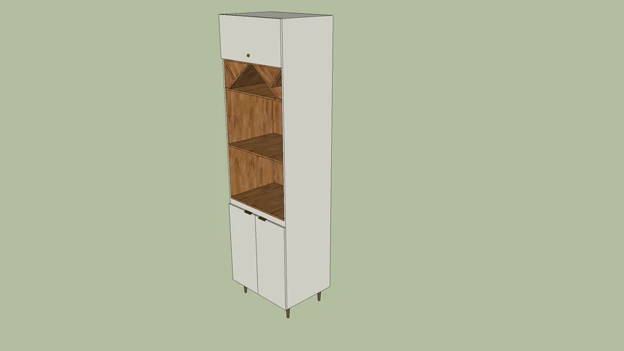 Cozinha Henn - Essência - Torre Quente 02 Fornos 2305x700x510