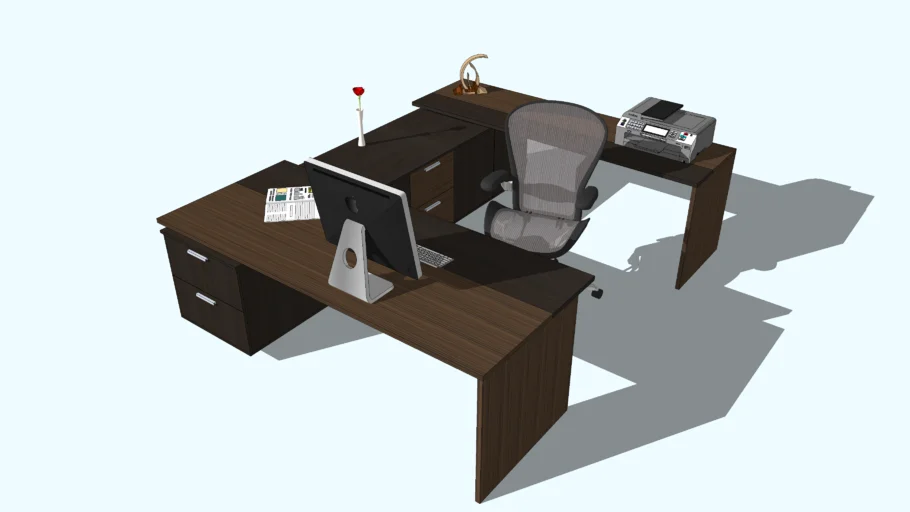 Bureau en U 7'x9'