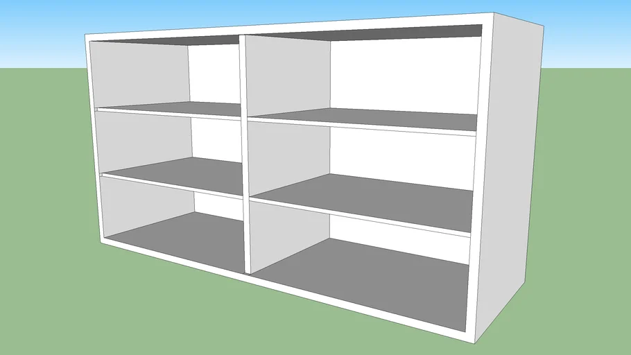 IKEA - BESTA scaffale 120x64x40 bianco senza ante