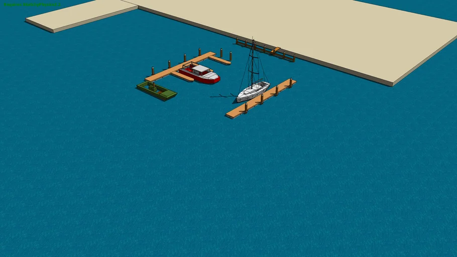 Sailboat docking simulator (SketchyPhysics)