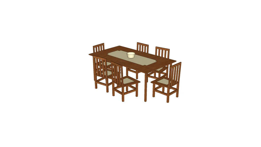 Dining table with chairs