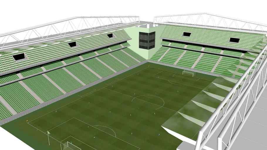 Cobertura em Policarbonato Compacto; (Independência Estádio de Futebol )