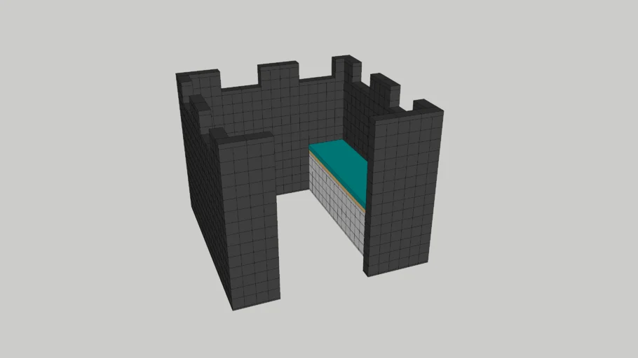 Morph Bricks used to build kids castle reading space