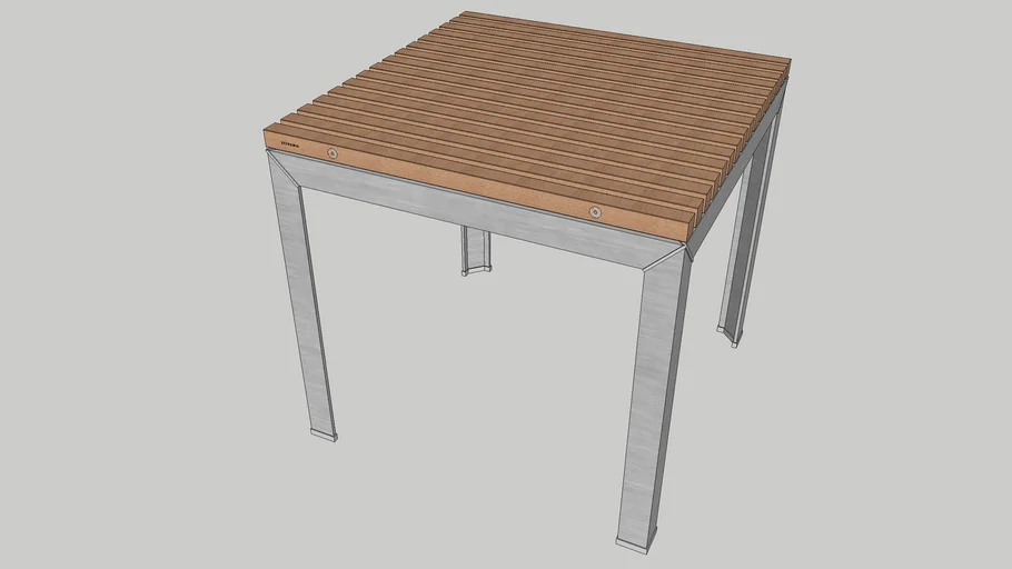 Extempore square table 80 x 80