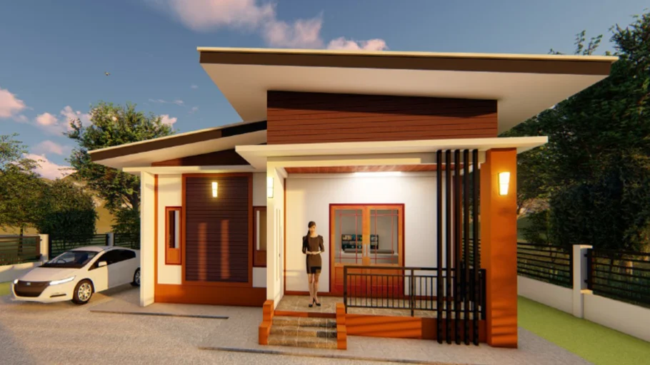 บ้านชั้นเดียว 3 ห้องนอน