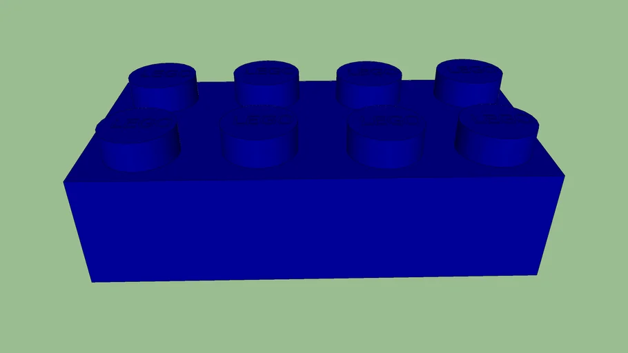 lego rectangle bleu foncé