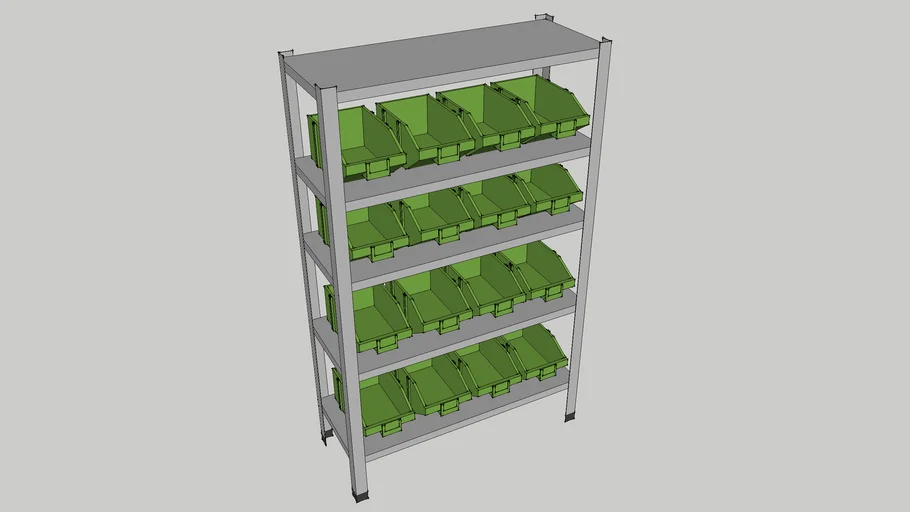 Metal shelf