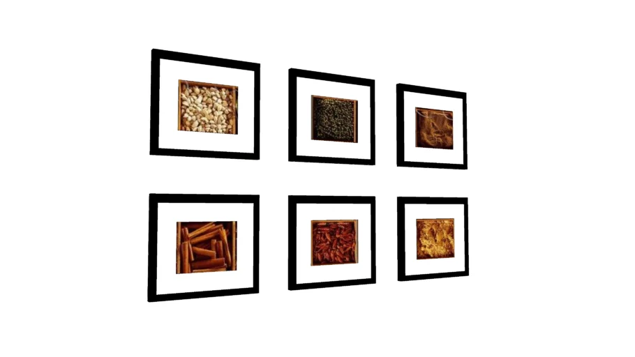 Framed Pictures of Spices