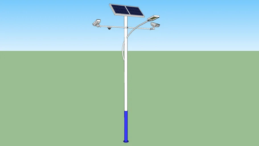 solar street lamp with monitor