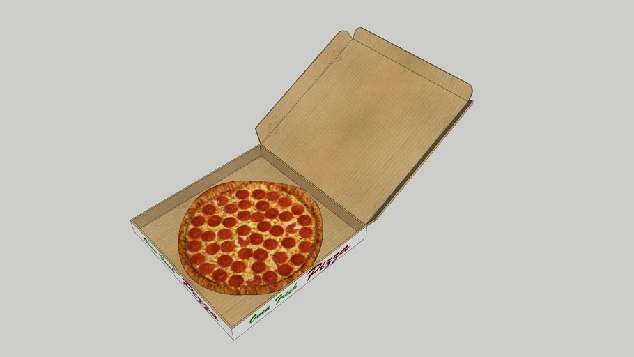 PIZZA  BOX 2 (vray ready)