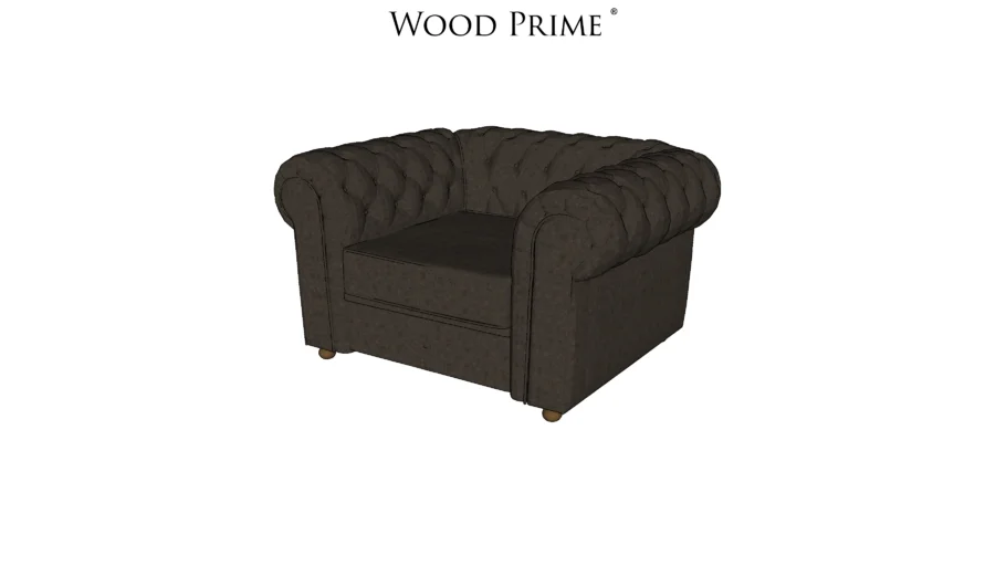 Sofá Chesterfield 1 Lugar - Wood Prime