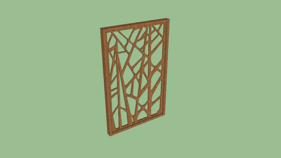 Celosía de madera sin cristal
