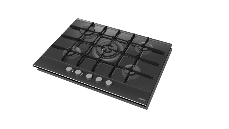 COCINA GAS EGG7550 HOVE CRISTAL NEGRO