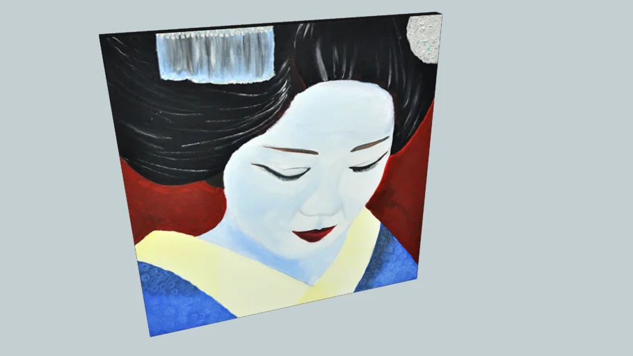 Painting Japanese Woman Artwork