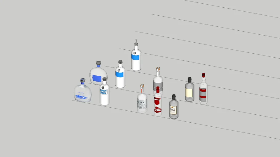 Alcohol drink bottles - Vodka