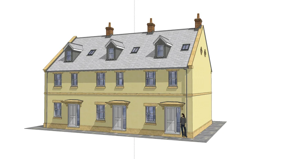 Terrace of 3 Houses