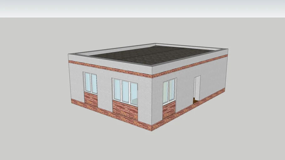 House with a flat roof