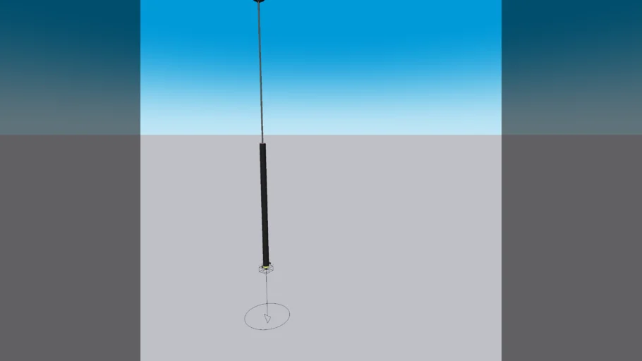 PENDENTE TUBO PRETO