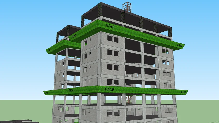 Prédio em Construção - Modelo 3D