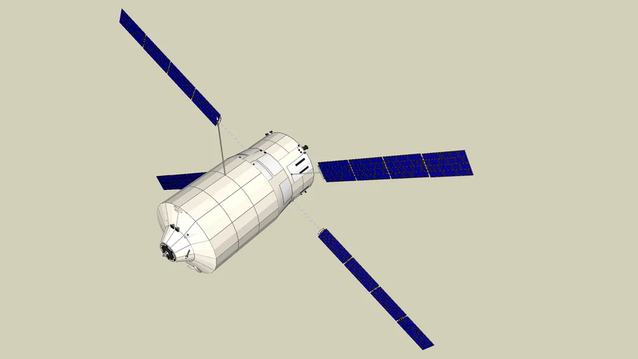 Automated Transfer Vehicle - ATV (ISS resupply spacecraft) | 3D Warehouse
