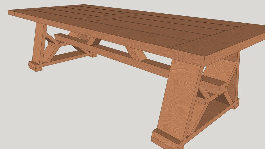 big wood table