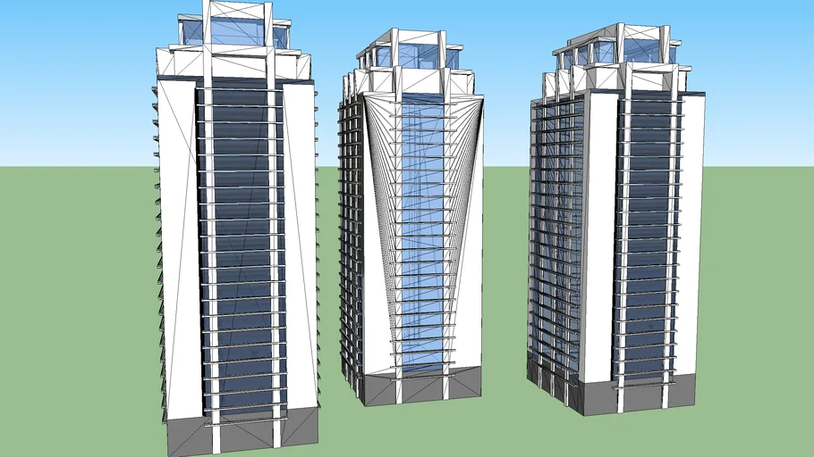 Triple Tower | 3D Warehouse