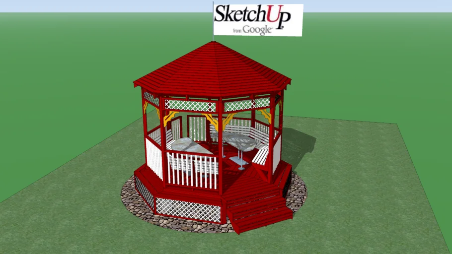 SketchUp 3d Challenge #4 – Outdoor Furniture