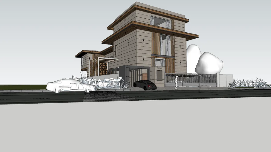 modern classical duplex residence