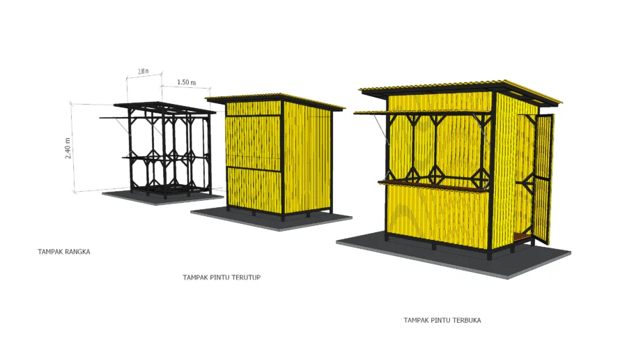 Warung Semi Kontainer | 3D Warehouse