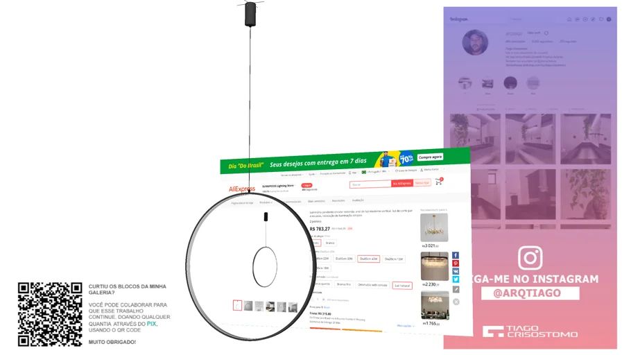Pendente do AlienExpress