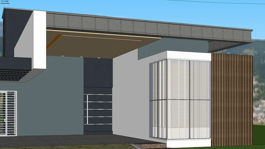 Fachada residencial moderna