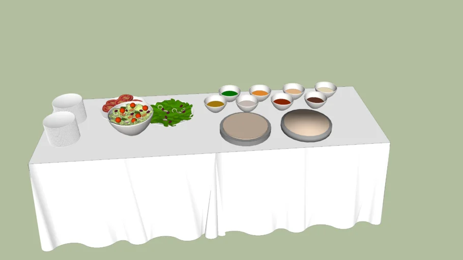 food table | 3D Warehouse