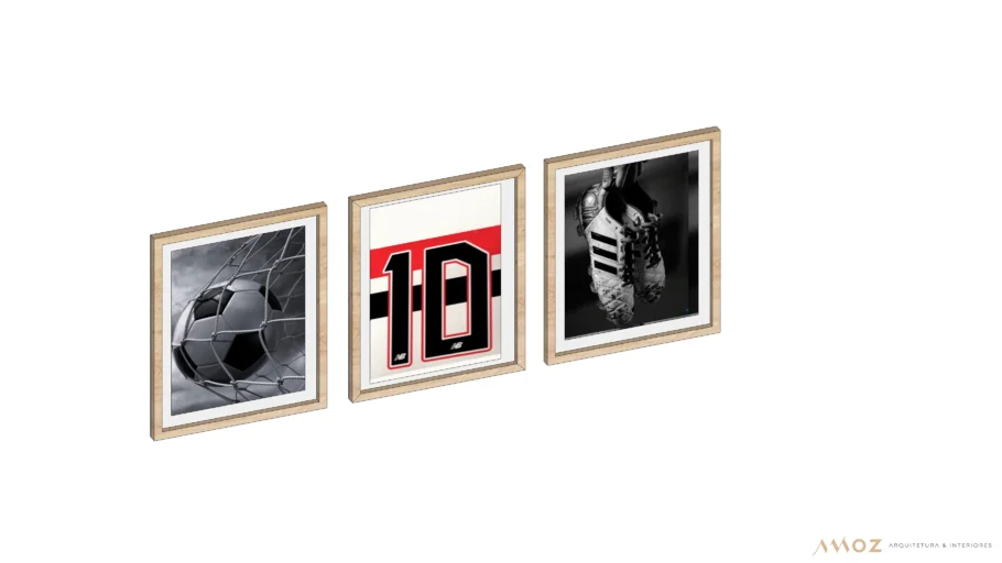 Quadros Futebol - Decoração Menino
