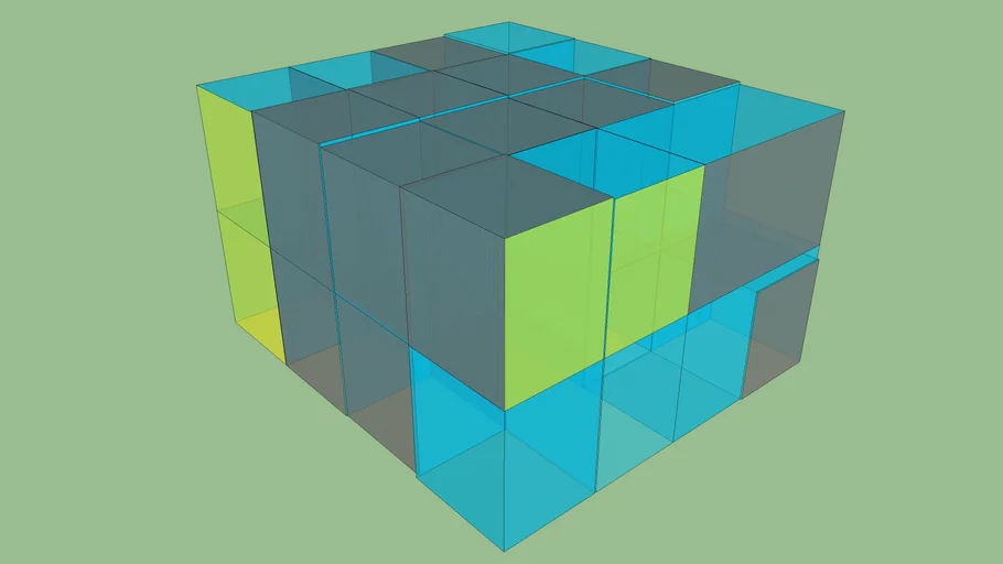 Hypercube Transparent Glass | 3D Warehouse