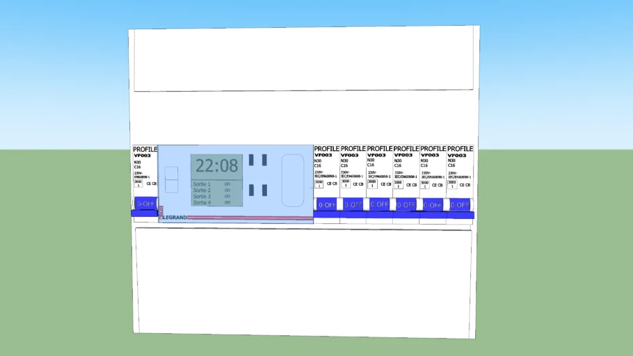 tableau électrique + minuterie LEGRAND