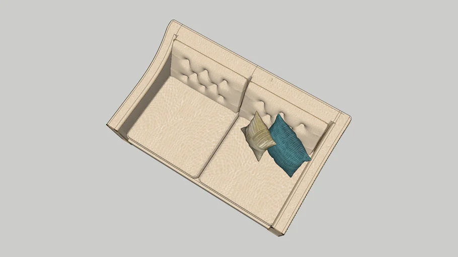 Tufted 2-Seater Chair
