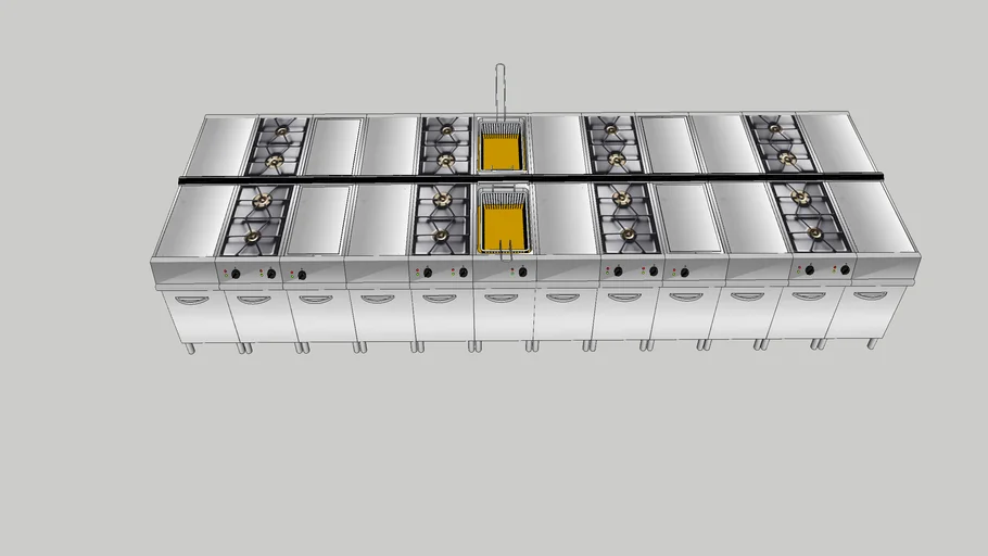 Modulos para cocina industrial acero inox Jemi