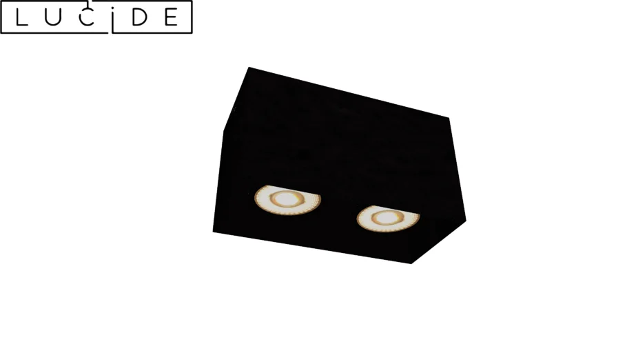 Lucide BODI - Ceiling spotlight - 2xGU10 - Black