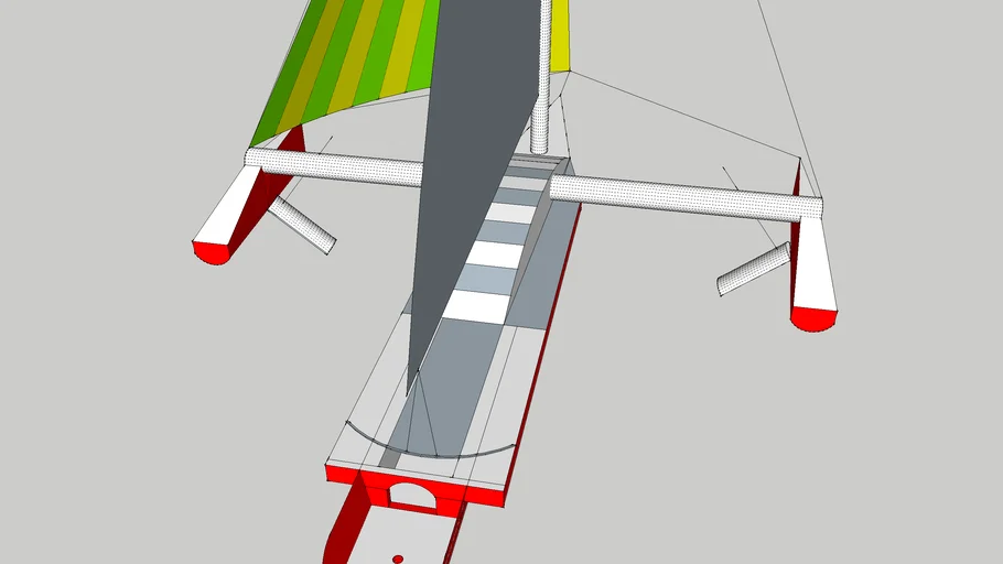 Trimaran avec foil