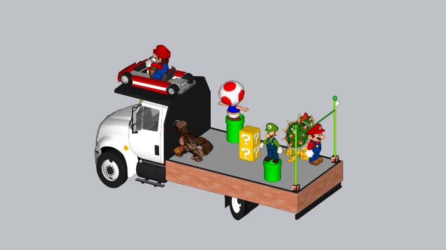 Carro alegorico Mario Bros