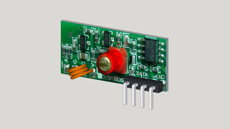 RECEPTOR 433 MHZ, MÓDULO RECEPTOR, RECEPTOR RF, RECEPTOR MODULE, RF RECEIVER MODULE, RECEIVER 433MHZ