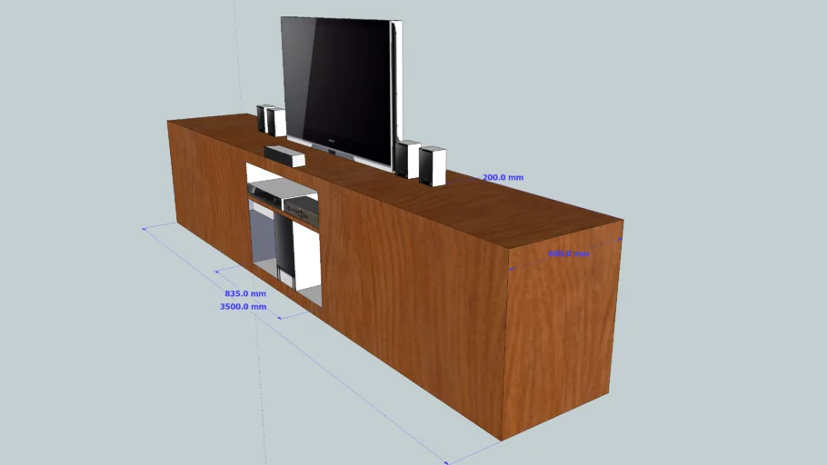 Mueble TV con led 46 Home theater HT SS370