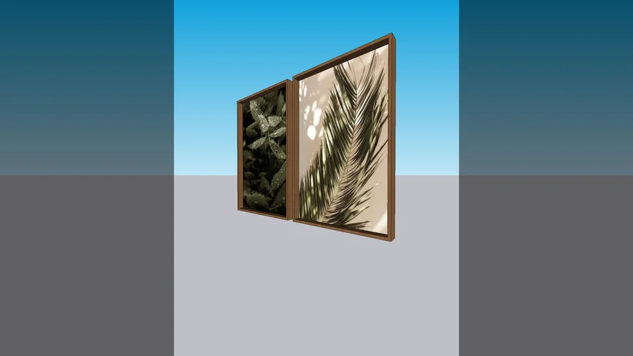 Quadros com moldura caixa