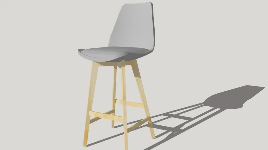 Scandinavian grey barstool - CAMILA design barstool