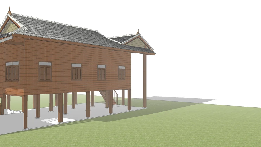 บ้านไม้โบราณ(บ้านเสานัก)