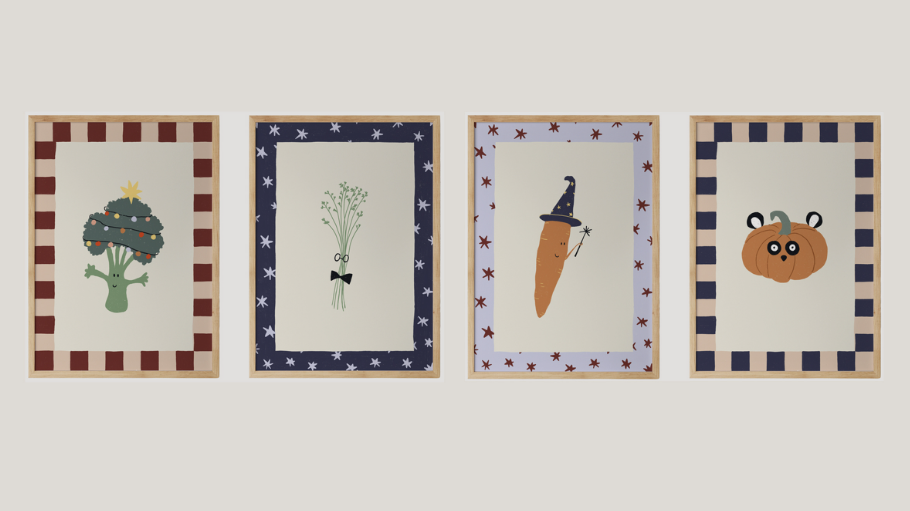 Quadros A4 - Vegetais