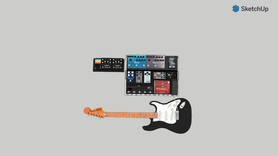Worship Guitar Rig - Stereo Pedalboard w/dual Iridium Setup