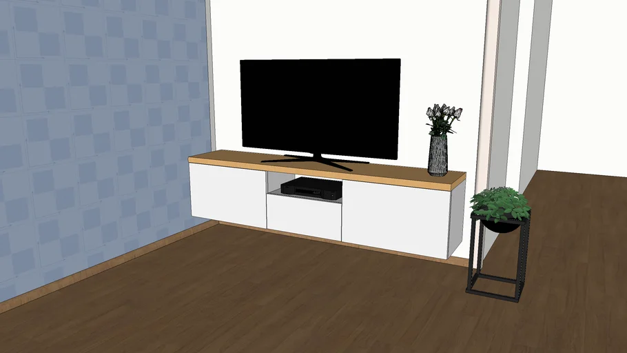 Hanging TV table V-Ray ready